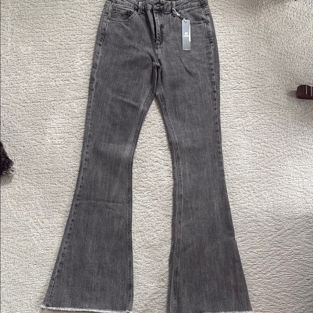 Tractr Gray Flared Women's Jeans